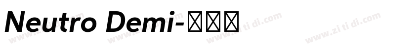 Neutro Demi字体转换